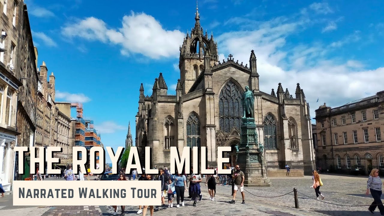 The Royal Mile, Edinburgh (Part 1) 4K Narrated Walking Tour Let's